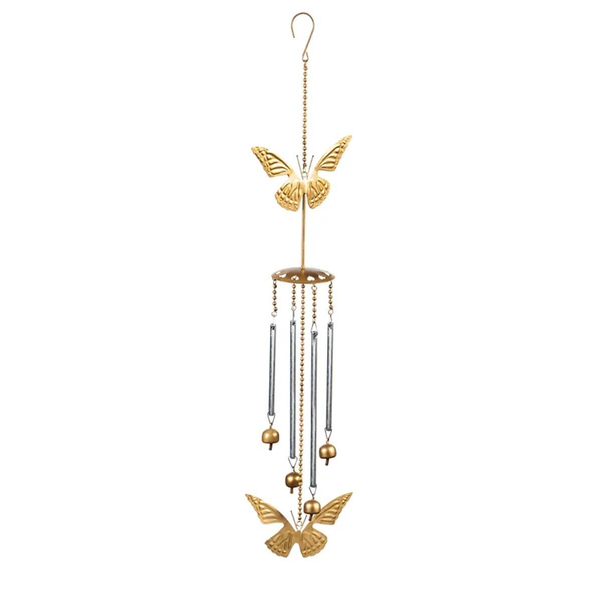 Artisan Wind Chimes with Metal Tubes- Butterflies