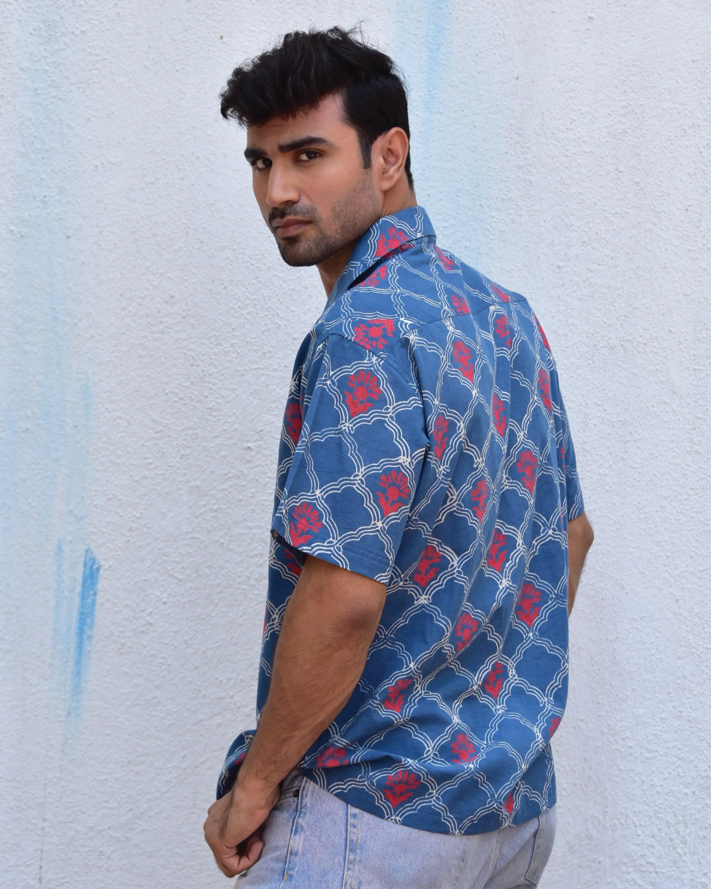 Artisanal Allure Handblockprinted Pure Cotton Shirt