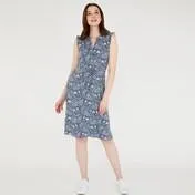 Artist Floral Button Front Dress