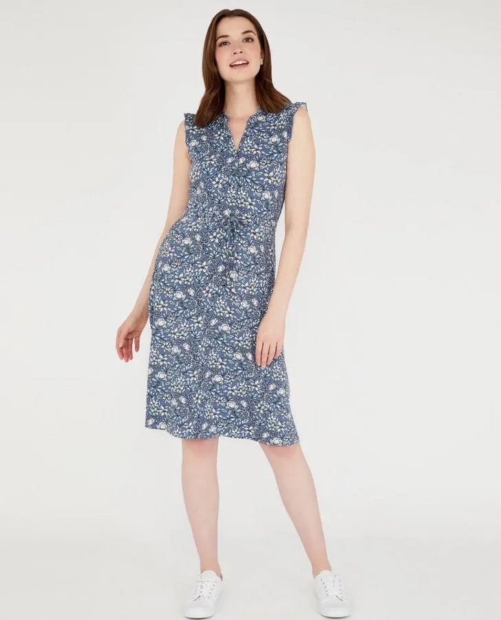 Artist Floral Button Front Dress