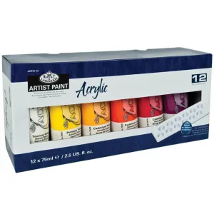 Artist Paint Multi Pack Sets of 12 Color 75ml