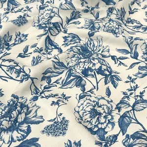 Artistry Bloom Wholesale Fabric in Royal