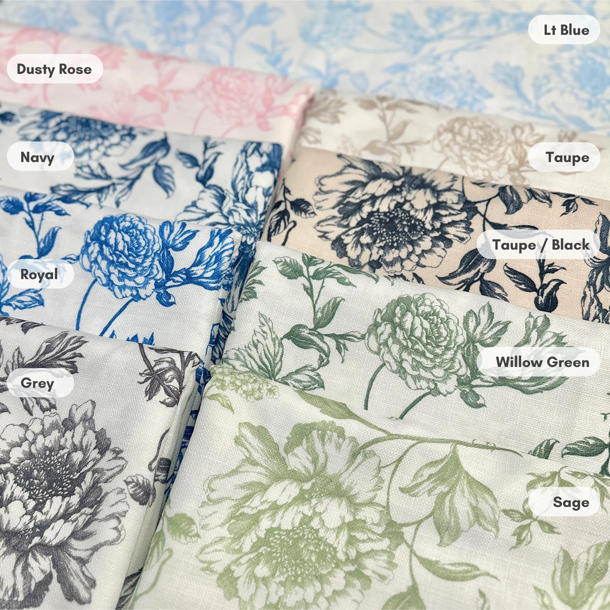 Artistry Bloom Wholesale Fabric in Royal