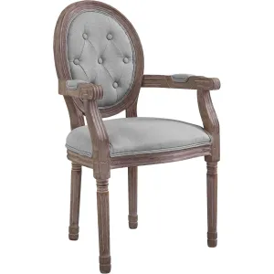 Arturo Dining Armchair Light Gray