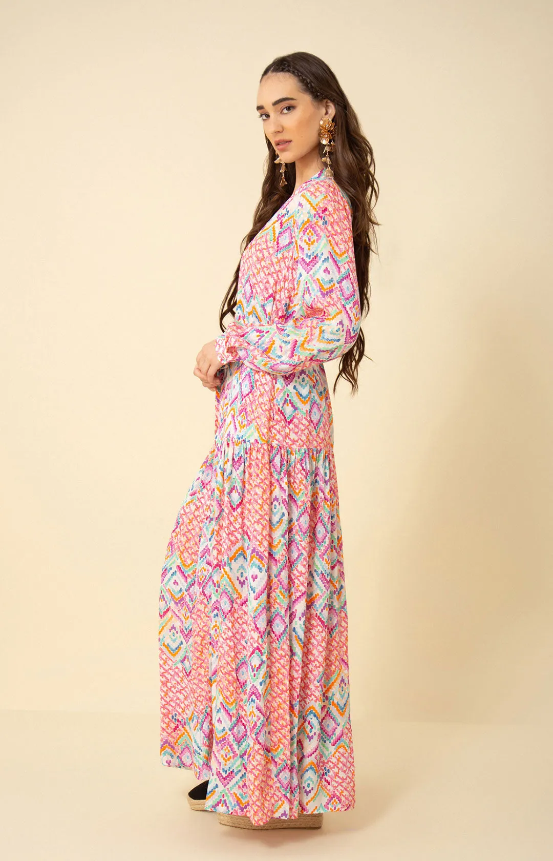 Arya Button Down Maxi Dress