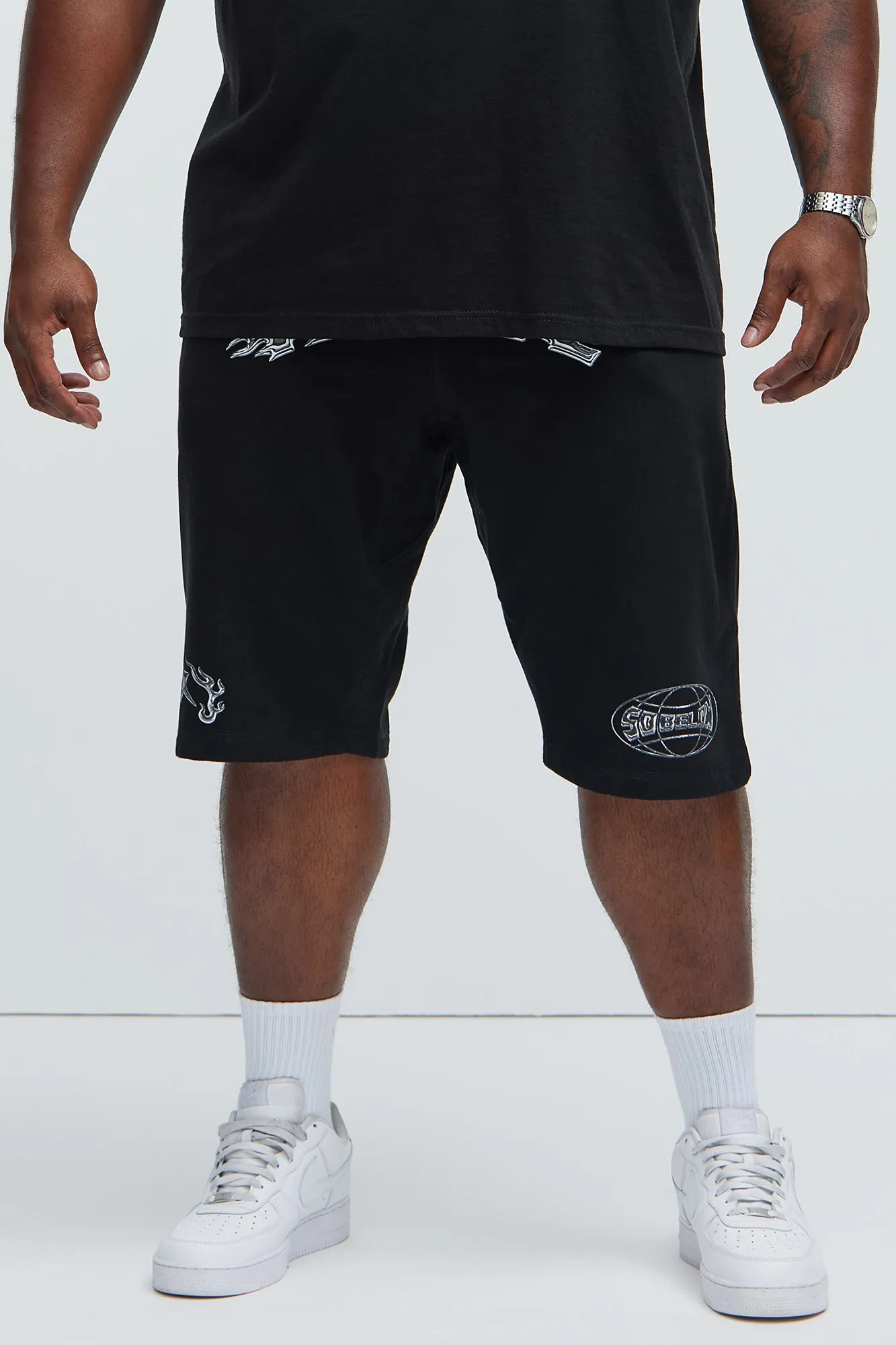 As Above So Below Sweatshorts - Black