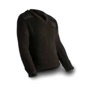 AS-IS NAVY Men's V-Neck Sweater - Wool