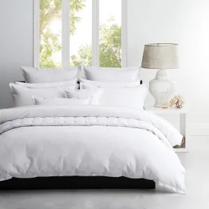 Ascot White Quilt Cover Set by Logan & Mason Platinum