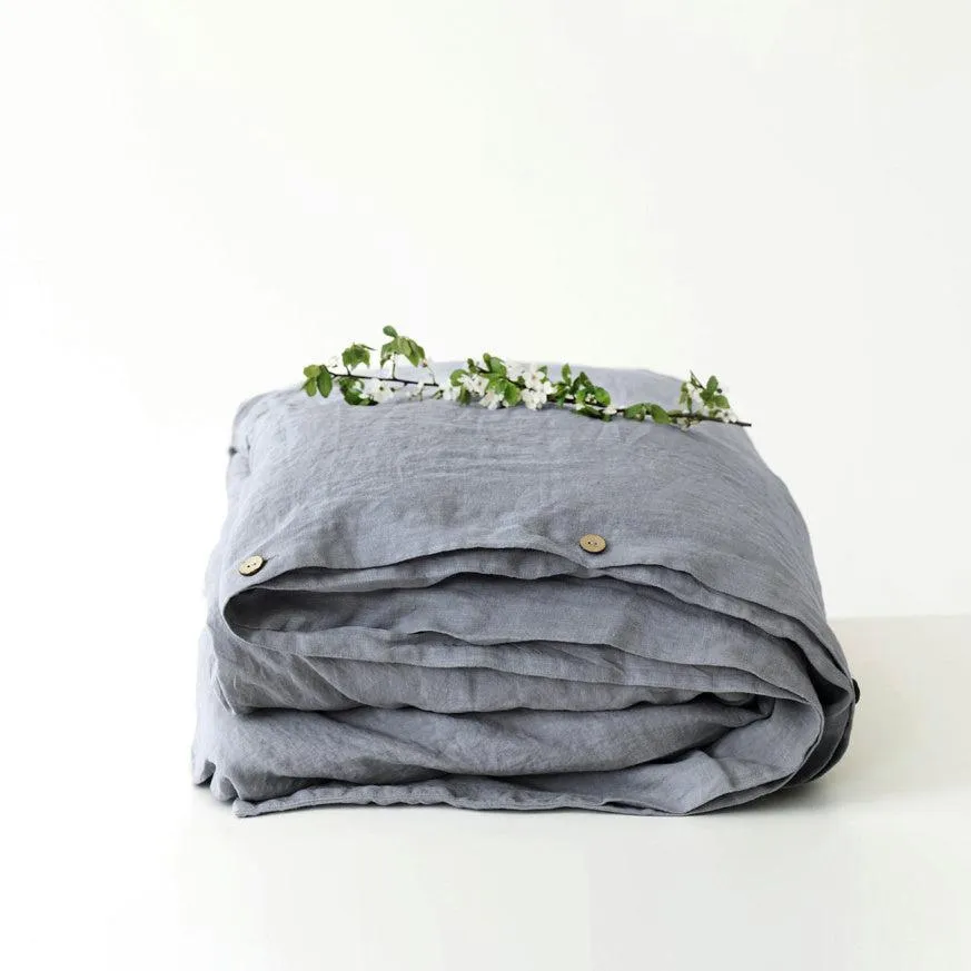 Ash Linen Duvet Cover Set