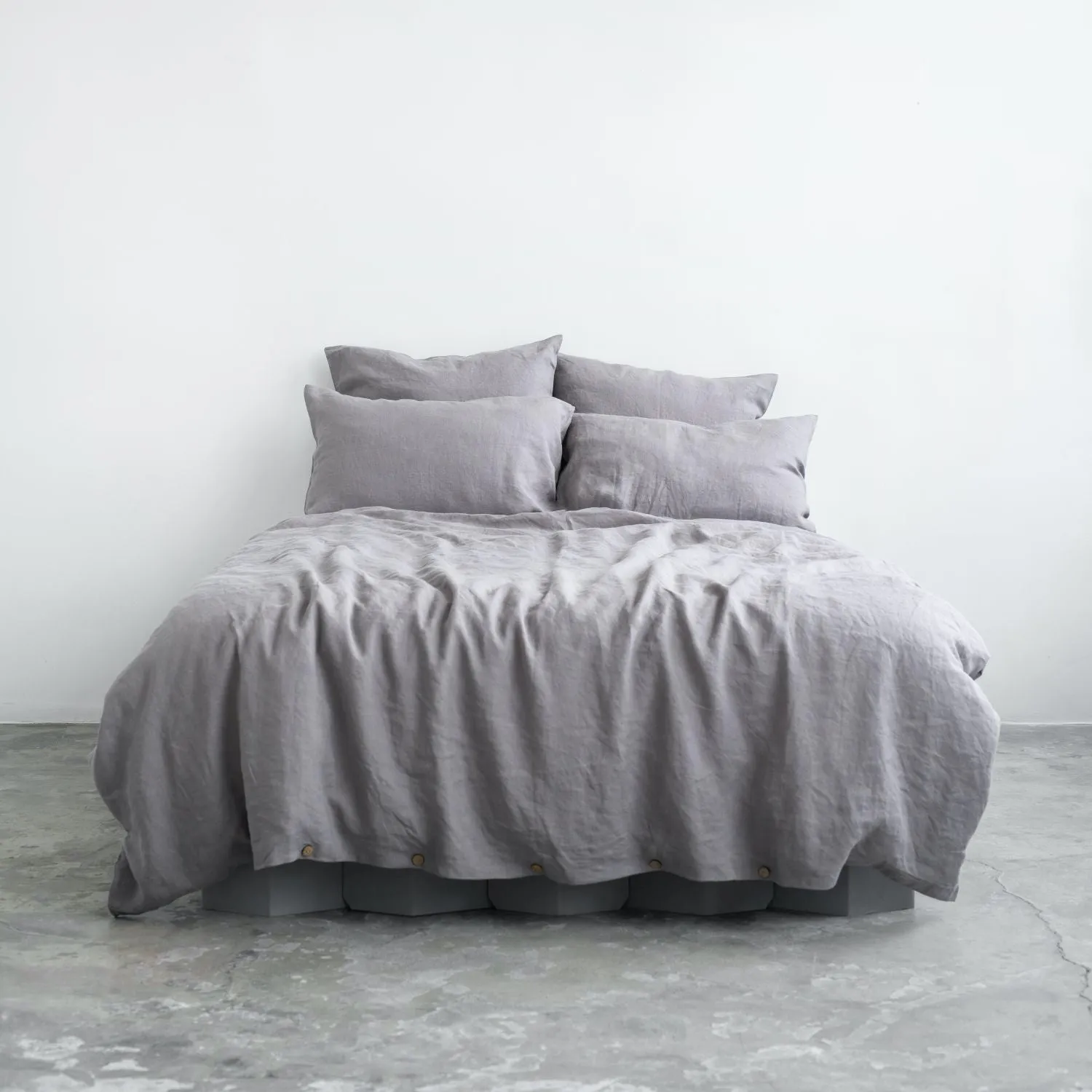 Ash Linen Duvet Cover Set