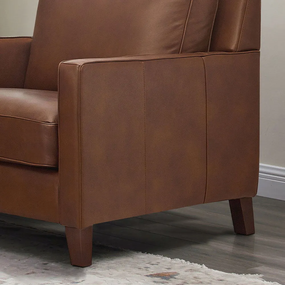 Ashby - Leather Chair - Pecan