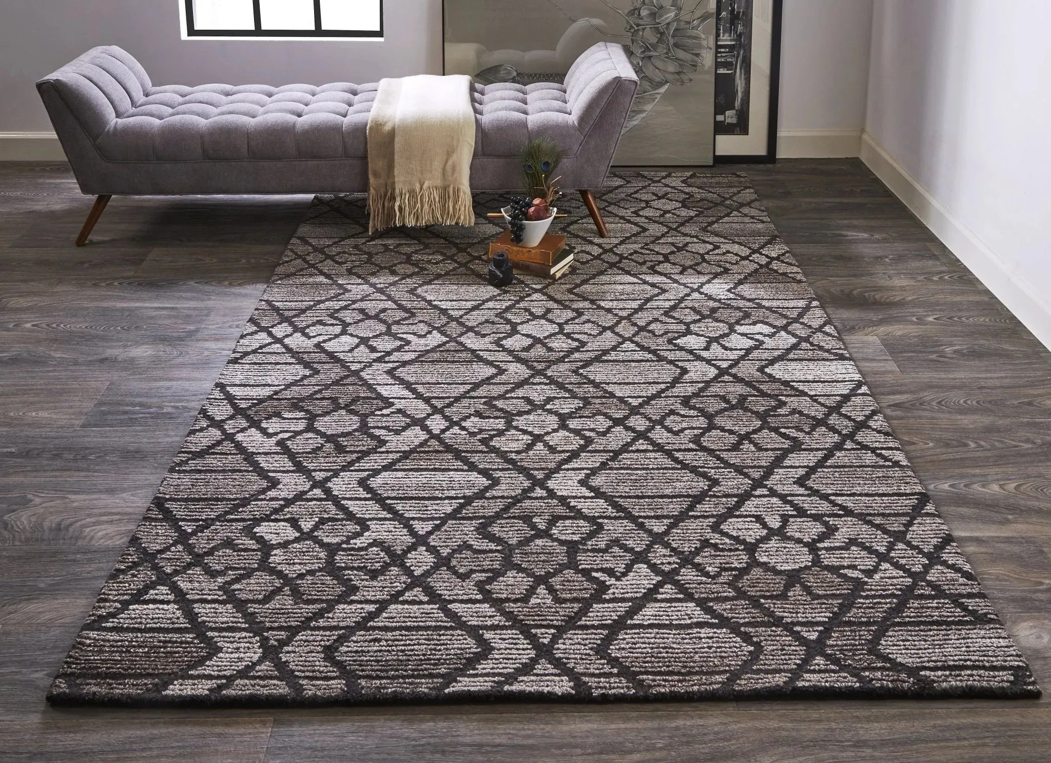 Asher 8638766F Grey/Charcoal Rug