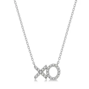 Ashi .15ctw Diamond XO Necklace