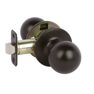 Ashland Passage Door Knob, Matte Black