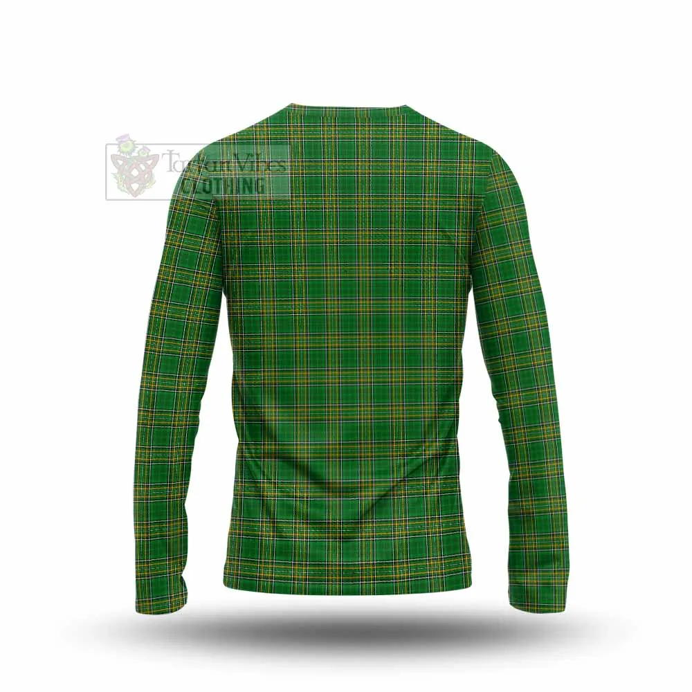 Ashmore Irish Clan Tartan Long Sleeve T-Shirt with Coat of Arms