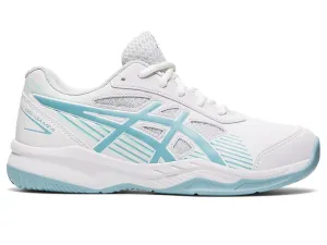 Asics Gel Game 8 GS White-Smoke Blue Junior Tennis shoes