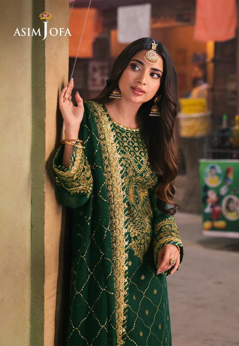 Asim Jofa Chamkeeli Festive Formals – AJKK-22 Embroidered Twisted Silk