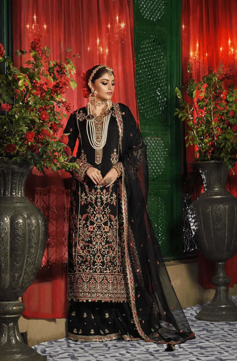 Asim Jofa Rasm Luxury Embroidered Organza Wedding Collection Unstitched 3 Piece AJR-16