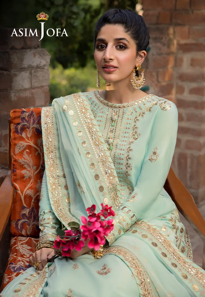 Asim Jofa Shadow Work Lawn Silk Collection – AJSW-11