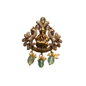 Asp Nakshi Lord Ganesha Victorian Pendant