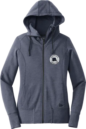 Aspen Aviators New Era Ladies Tri-Blend Fleece Full-Zip Hoodie