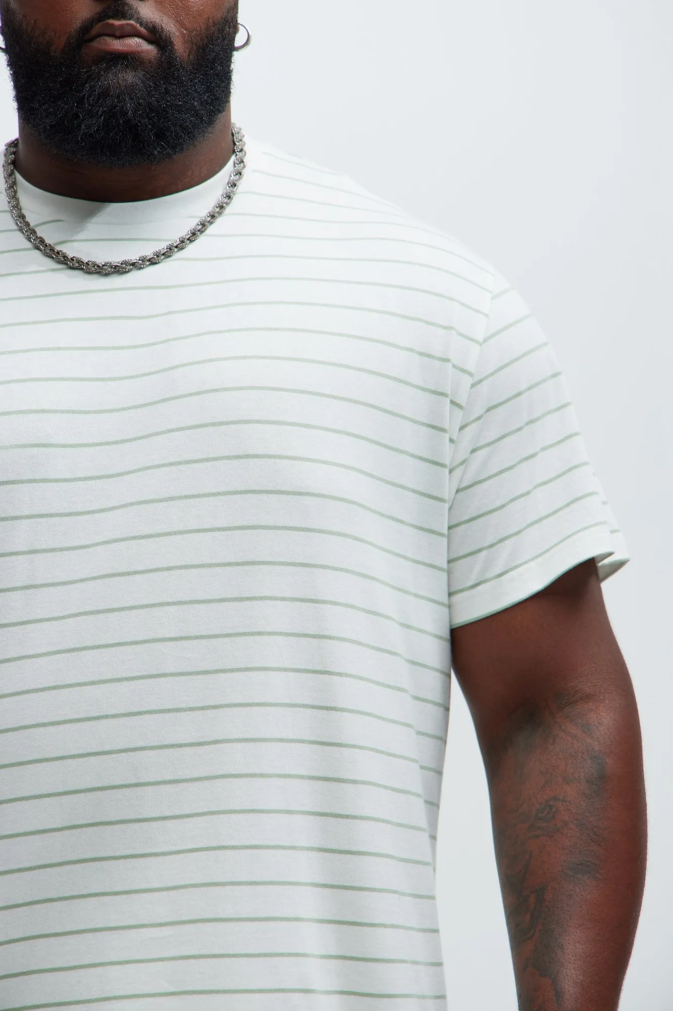 Aspen Stripes Short Sleeve Tee - White/combo