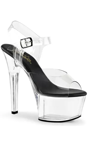 ASPIRE-608 Clear Platform Heels