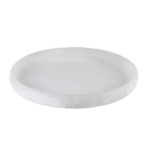 Assemble Merridy Resin Round Tray 42cm - White