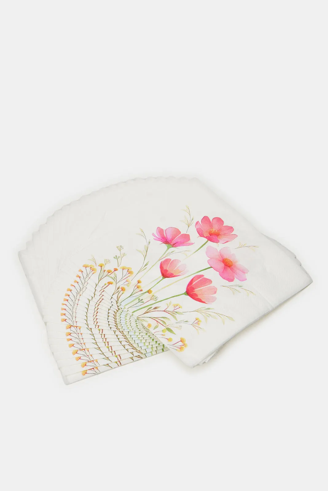 Assorted Flower Floral Paper Napkins (20 Piece)