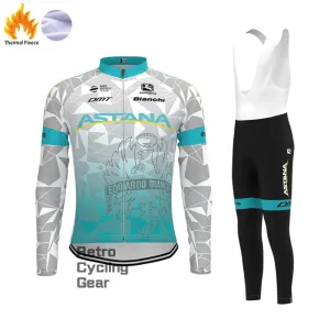 Astana Bianchi Fleece Long Cycling Kits