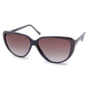 ASTER Black/Brown Cat-Eye Sunglasses