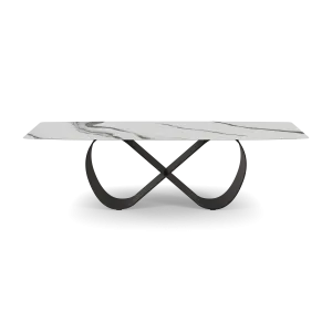 Astor Dining Table White Infinity Base