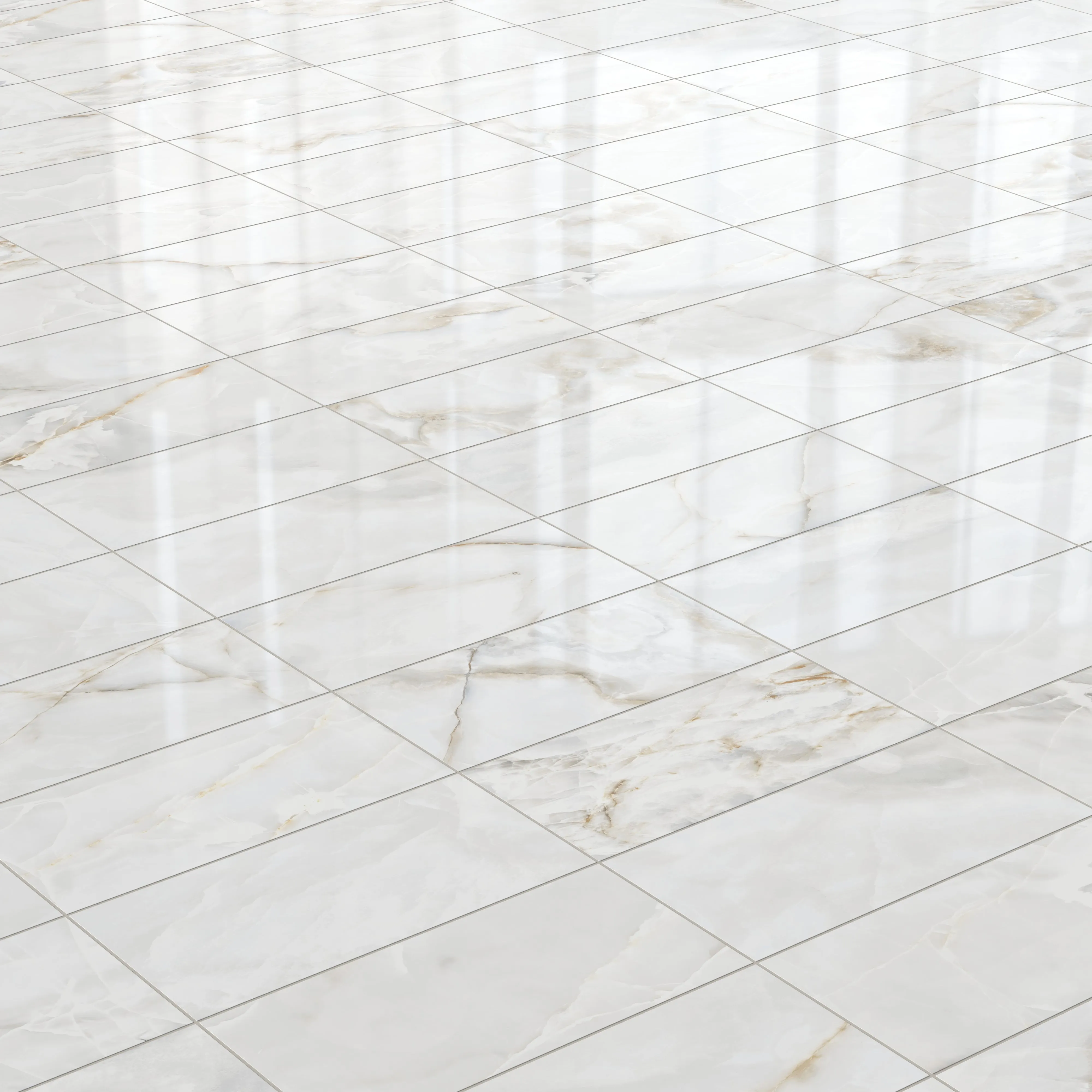 Astrid 12x24 Polished Porcelain Tile in Pearl