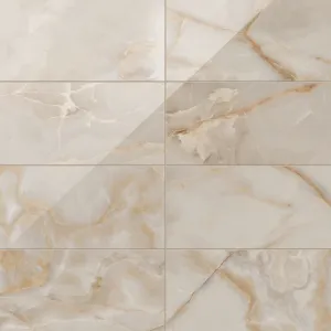 Astrid 12x24 Polished Porcelain Tile in Sand