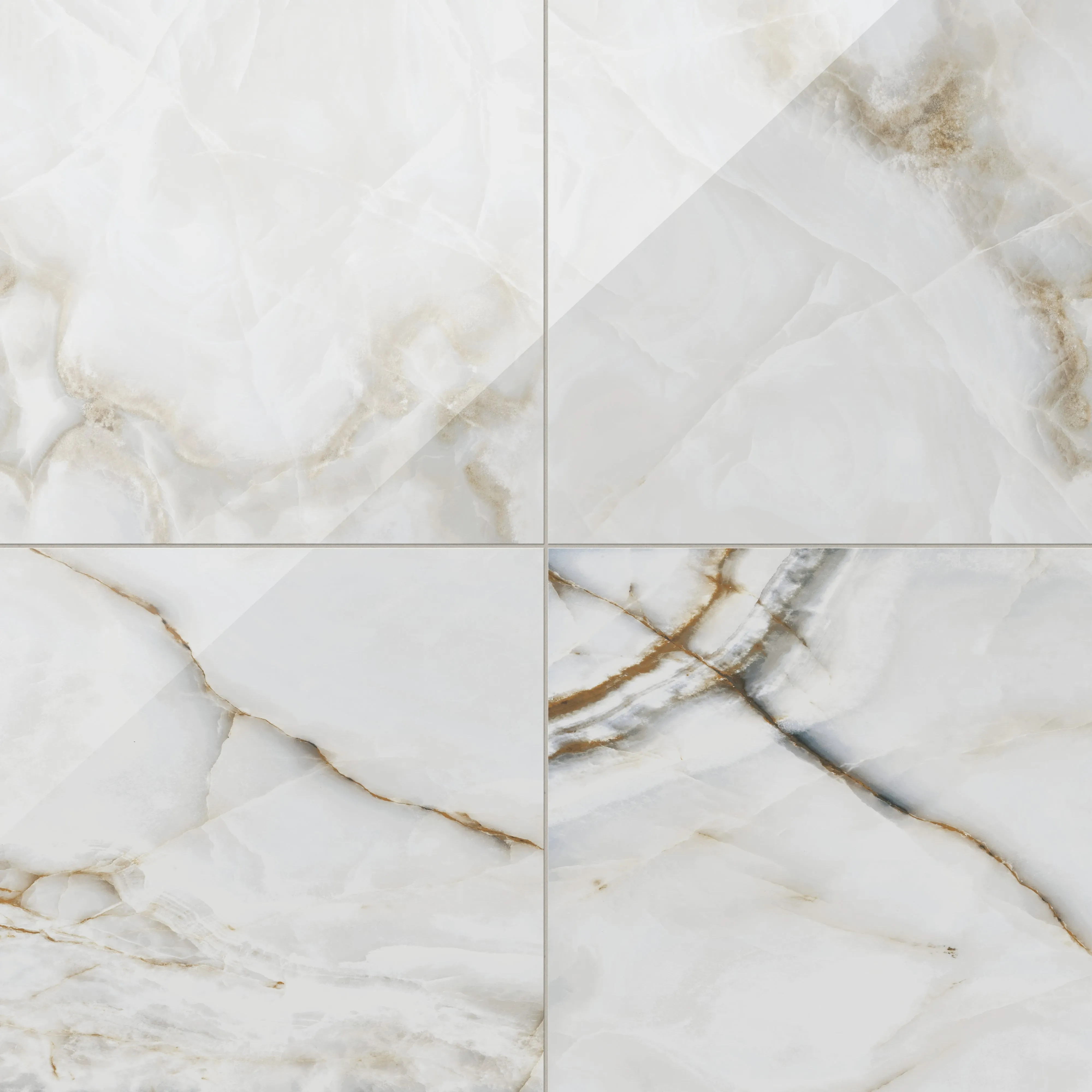 Astrid 24x24 Polished Porcelain Tile in Pearl