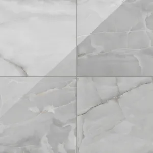 Astrid 24x24 Polished Porcelain Tile in Slate