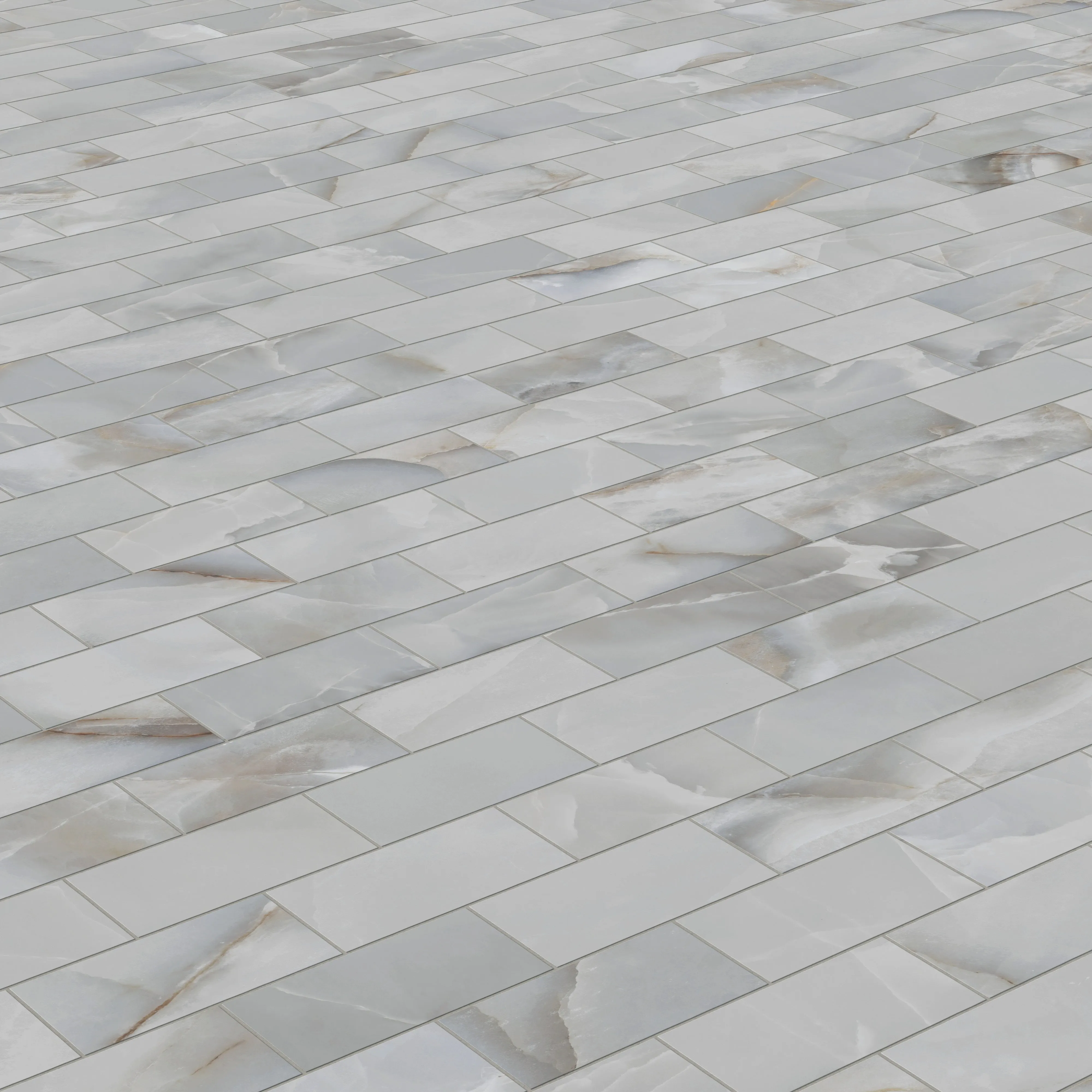 Astrid 3x6 Matte Porcelain Mosaic Tile in Slate