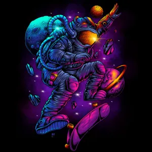 Astronaut Skater Skin