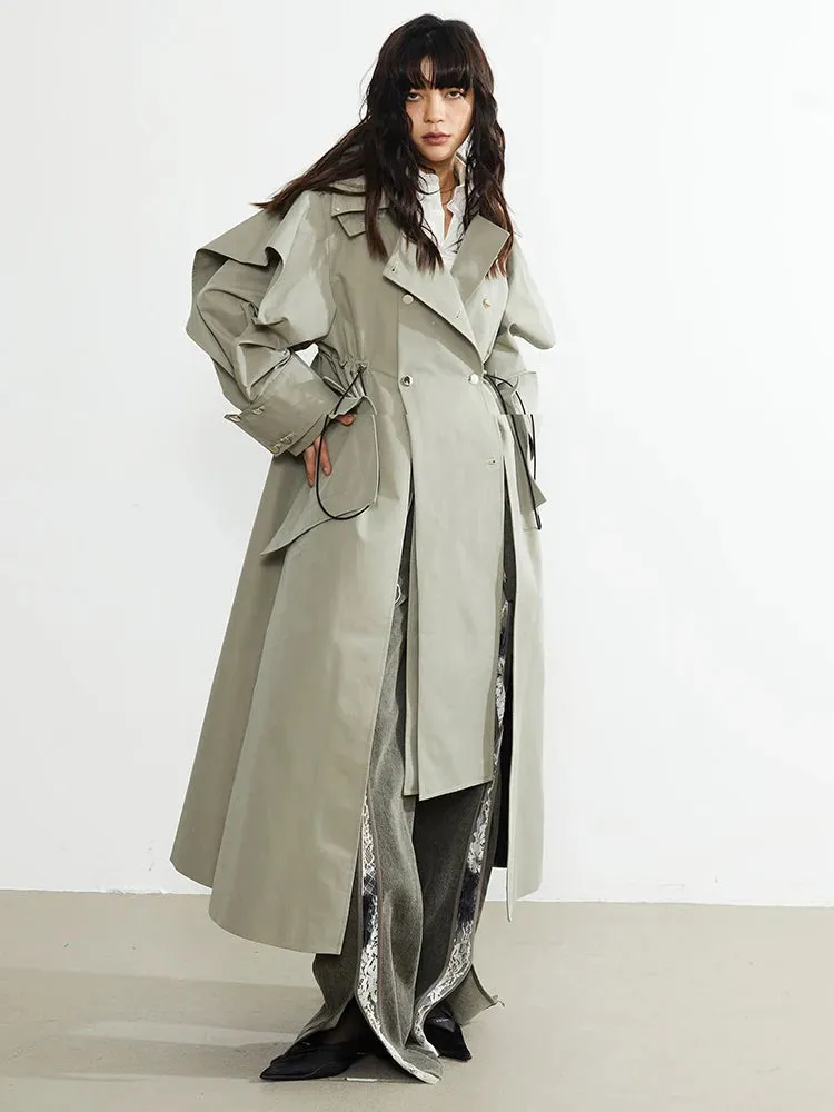 Atadi Drawstring Trench Coat