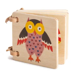 Atelier Fischer Miniature Wooden Picture Book with Owl Cover