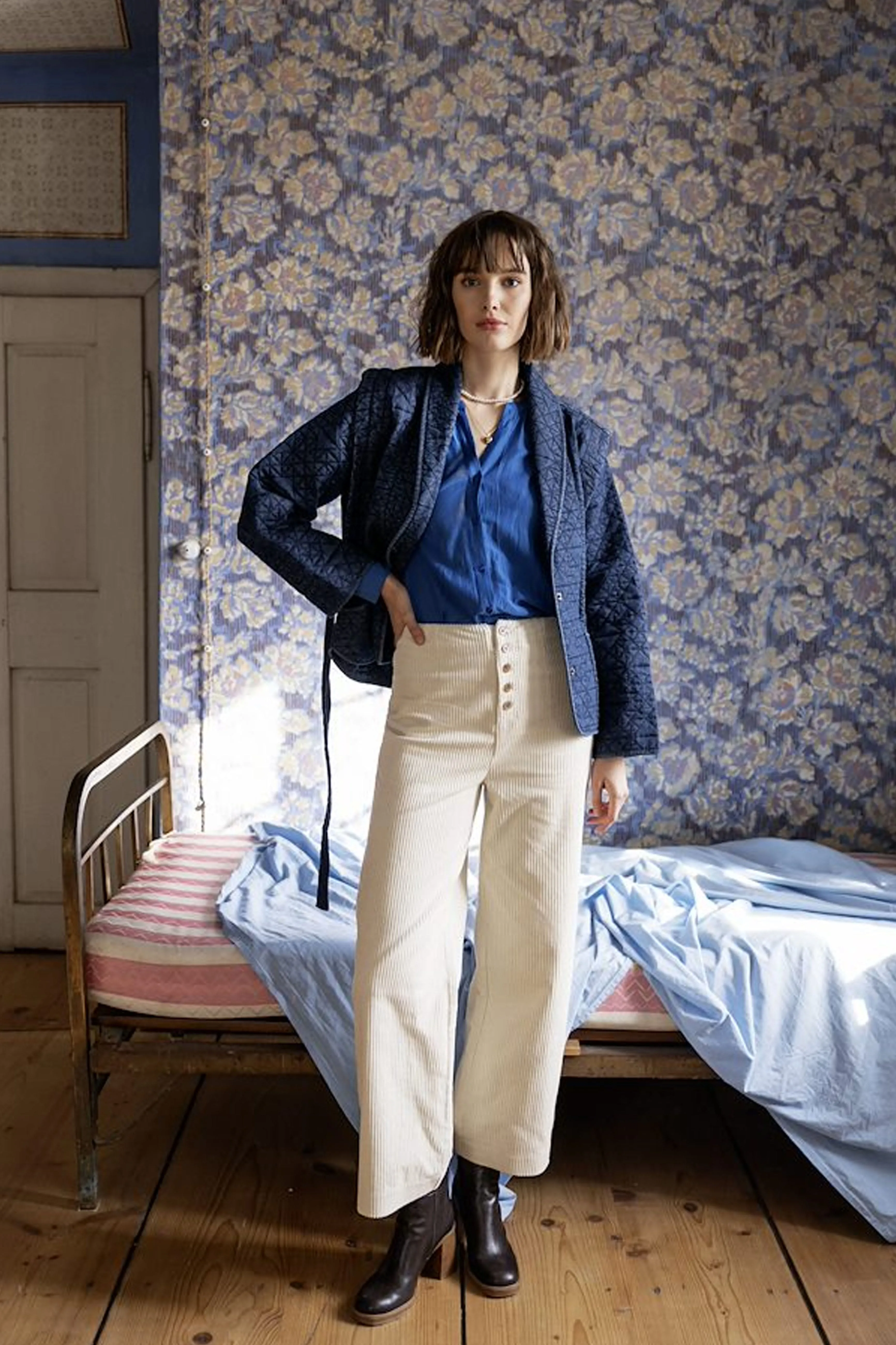 Atelier Rêve Jules Blue Chambrey Jacket