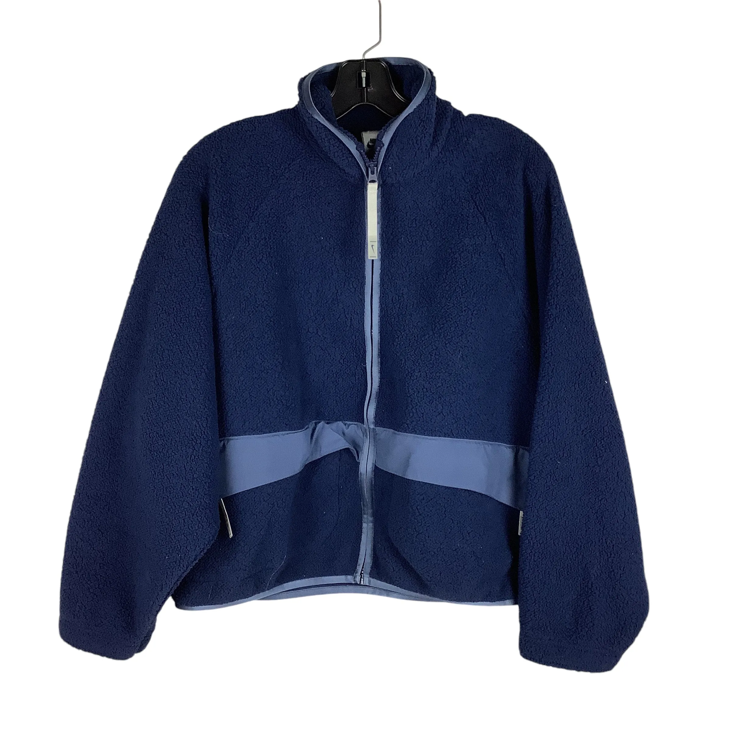 Athletic Jacket By Nike Apparel In Blue, Size: M