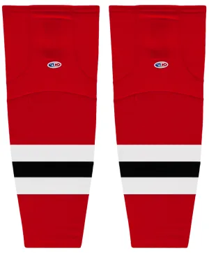 Athletic Knit (AK) HS2100-866 Portland Winterhawks Red Mesh Ice Hockey Socks