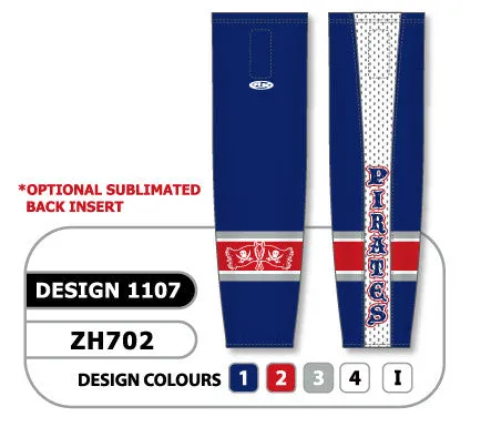 Athletic Knit Custom Sublimated Hockey Sock Design 1107