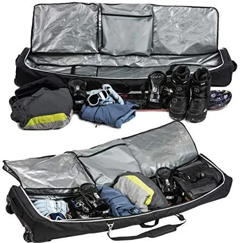 Athletico Conquest Padded Snowboard Bag with Wheels