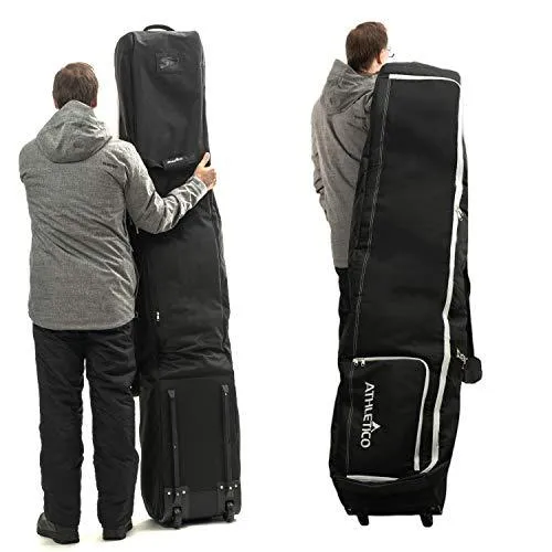 Athletico Rolling Double Ski Bag