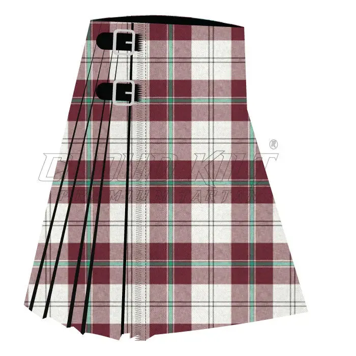 Ativa Burgundy Premium Tartan Kilt