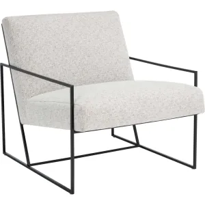 Atka Arm Chair Light Gray/Black Legs