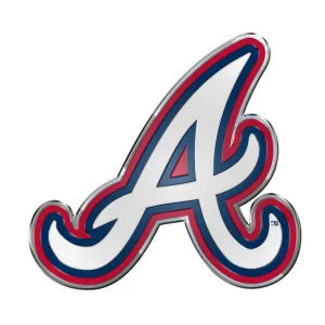 Atlanta Braves Heavy Duty Aluminum Embossed Color Emblem