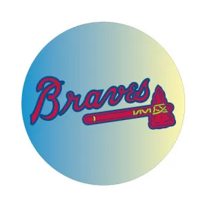 Atlanta Braves MLB Round Decal